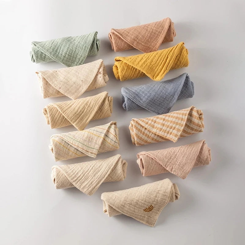Mjuka babyhanddukar i bomull - 5-pack