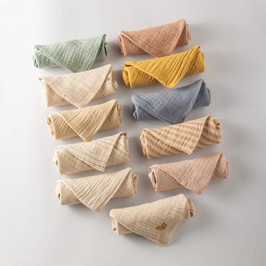 Mjuka babyhanddukar i bomull - 5-pack