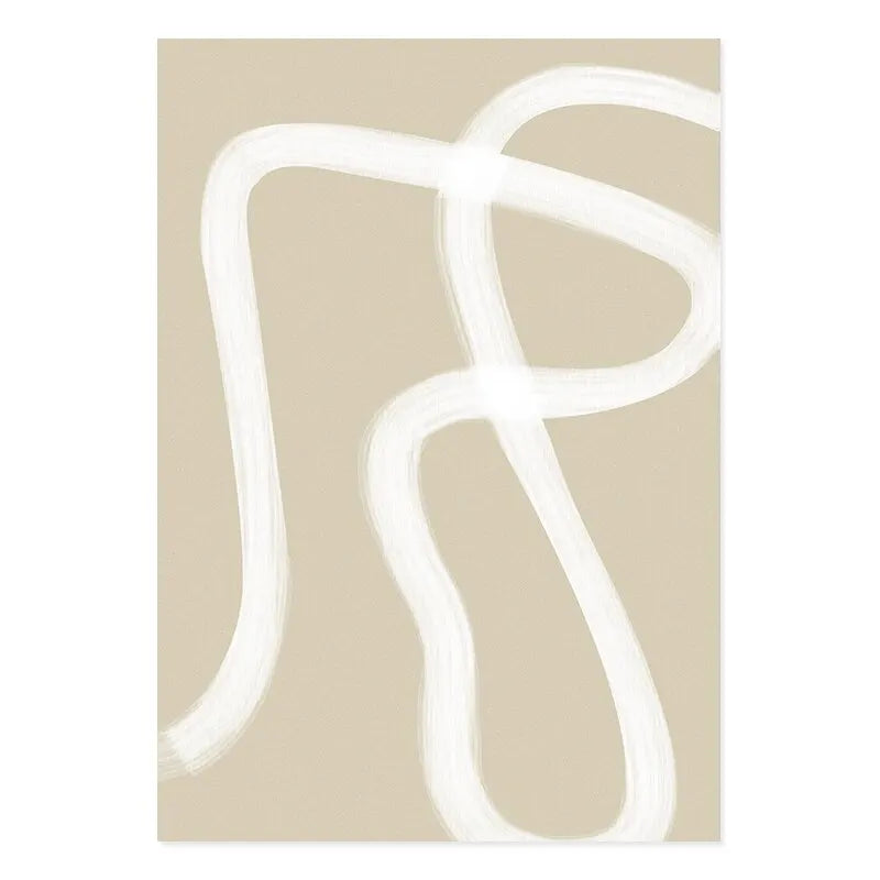 Minimalistisk canvasposter