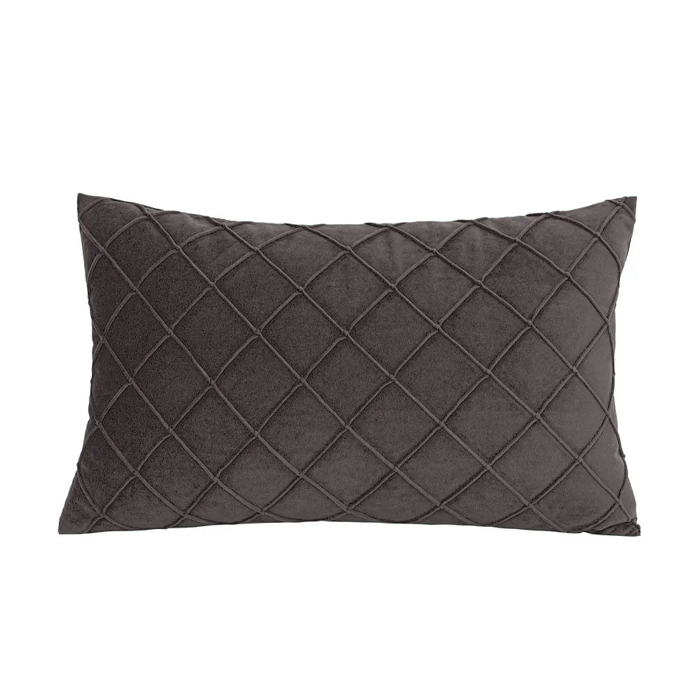 Kuddfodral i sammet 30x50 cm – enfärgat & mjukt