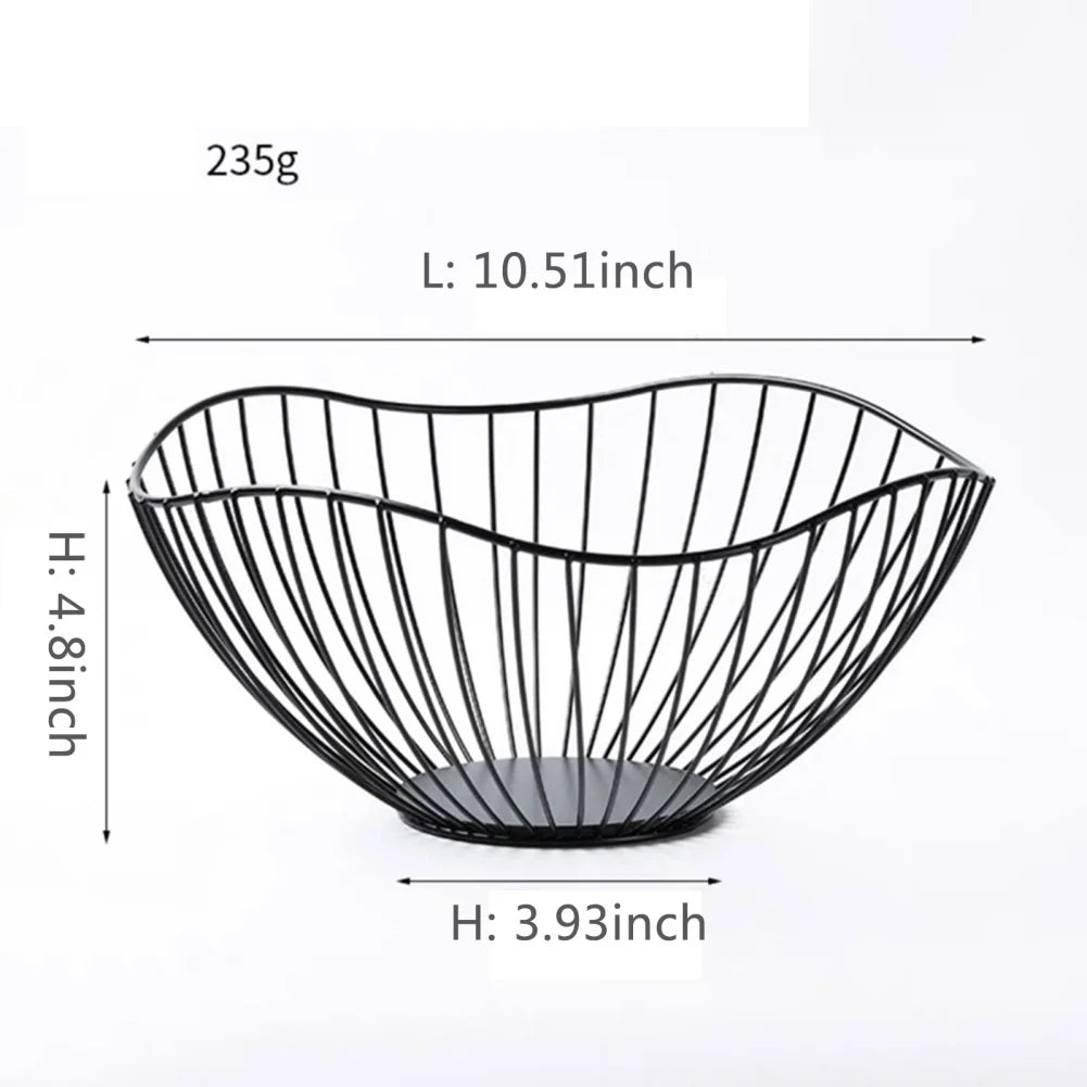 Fruktskål i metall med multifunktionell design