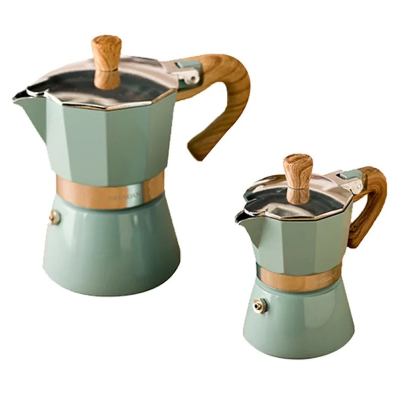 Espressokokare i aluminium