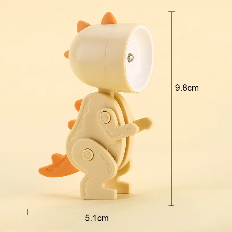 Mini dinosaur nattlampa - LED