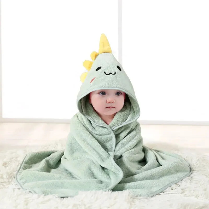 Mjuk & snabbtorkande babyhandduk med huva
