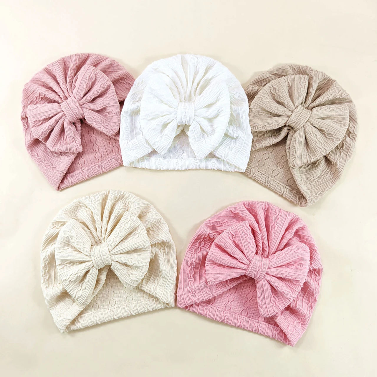 2-delat set med babyturban och strumpor
