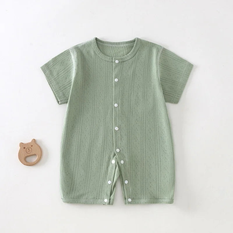 Somrig babyromper i mesh