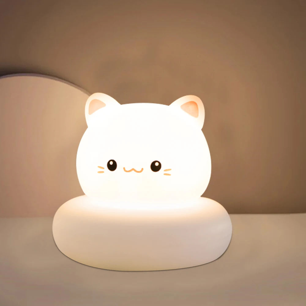 Söt djurnattlampa för barn
