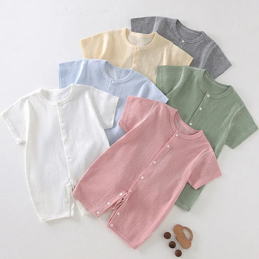 Somrig babyromper i mesh