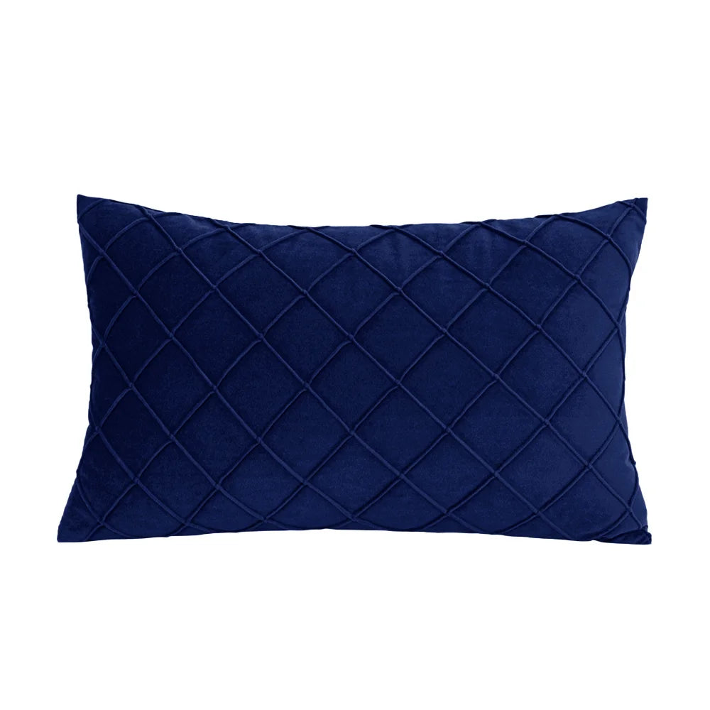 Kuddfodral i sammet 30x50 cm – enfärgat & mjukt