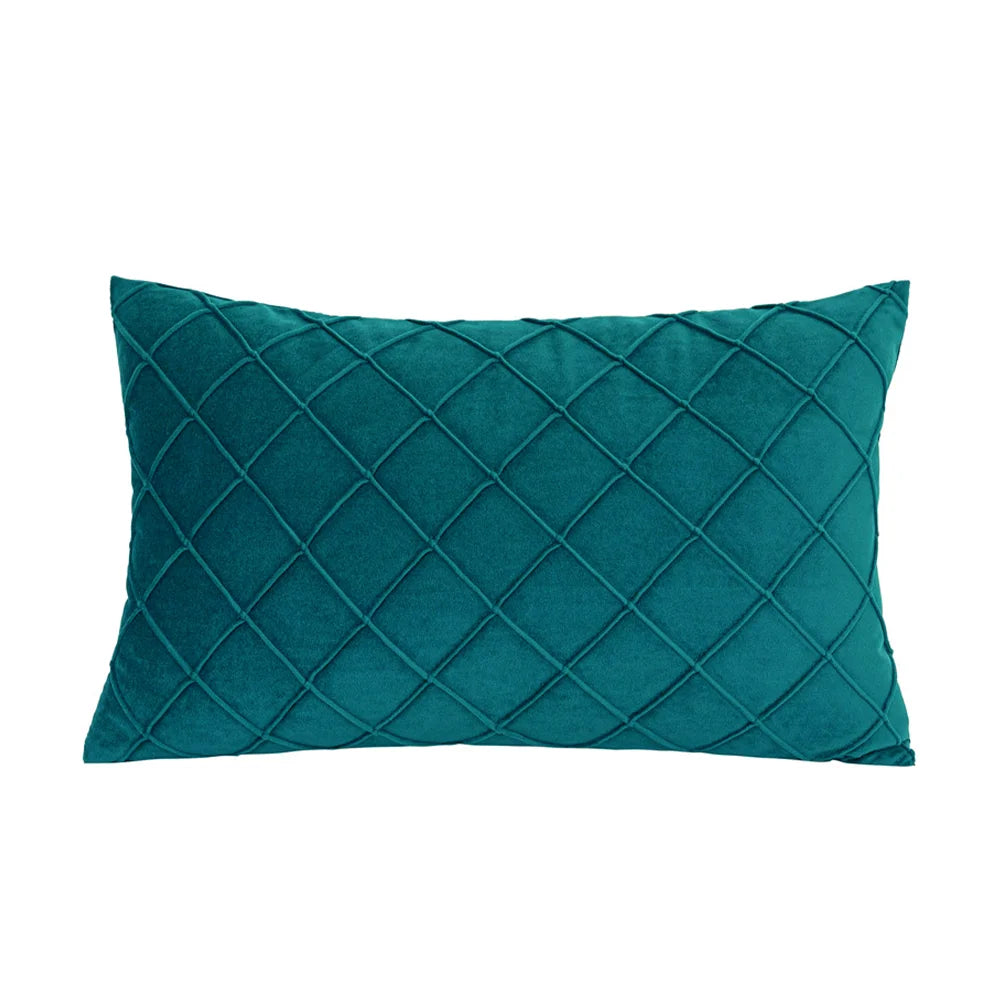 Kuddfodral i sammet 30x50 cm – enfärgat & mjukt