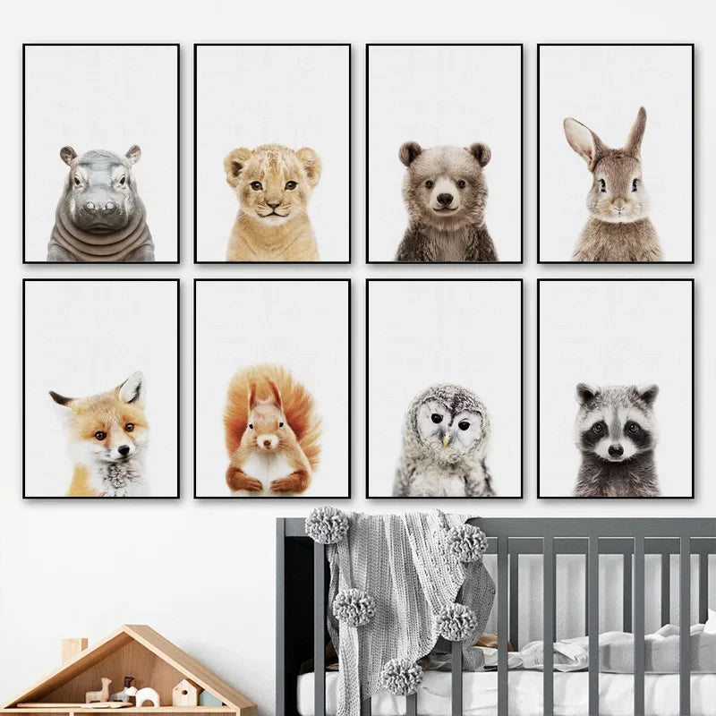 Djurposter på canvas