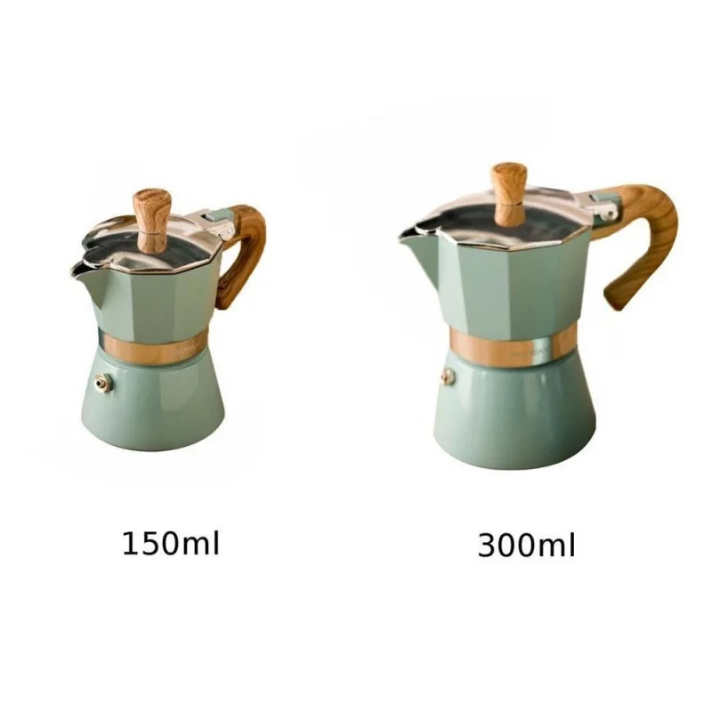 Espressokokare i aluminium