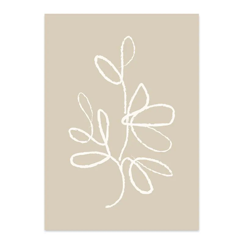 Minimalistisk canvasposter
