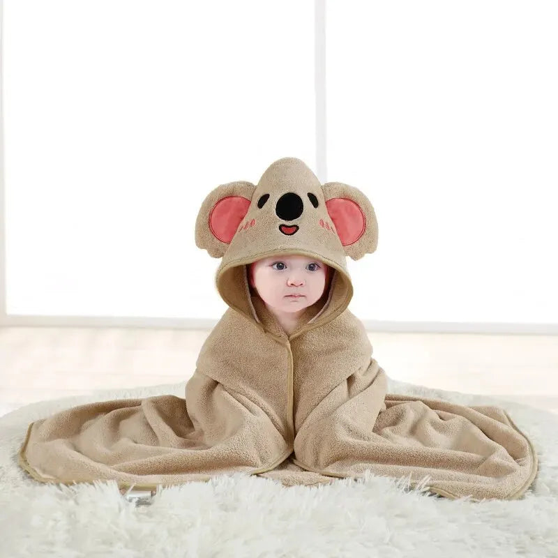 Mjuk & snabbtorkande babyhandduk med huva