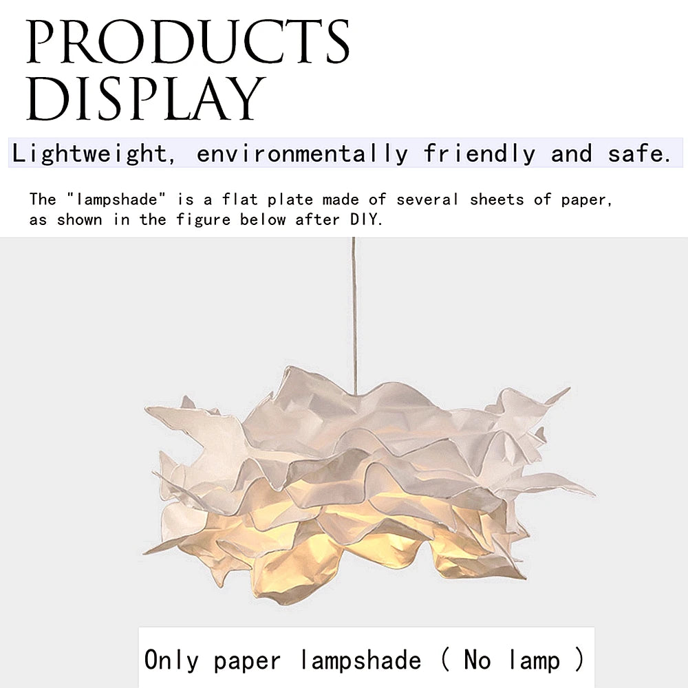 Molnformad lampskärm