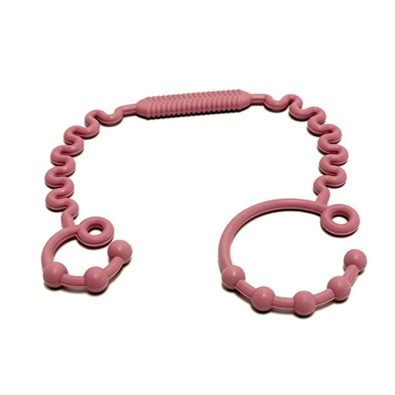 Justerbar silikonrem för nappflaska, napp eller leksak