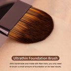 Ultratunna foundationborstar för jämn och naturlig finish