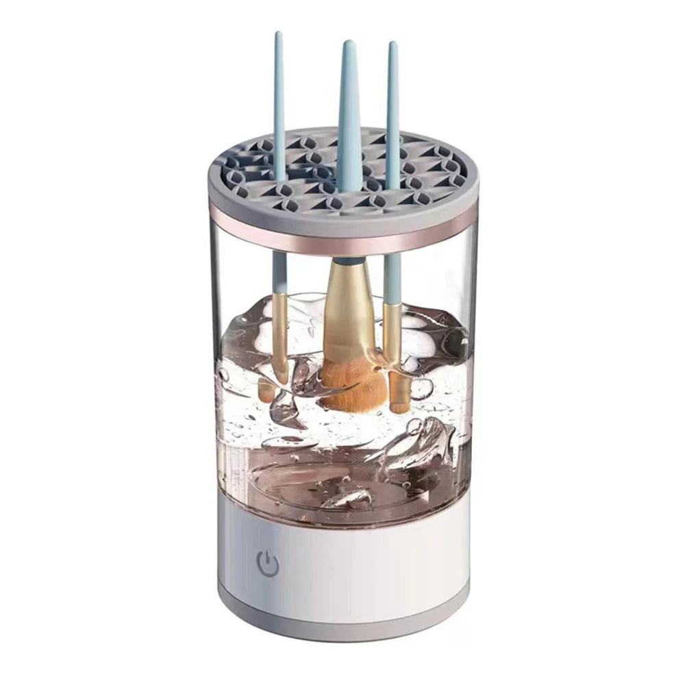Automatisk sminkborstrengörare