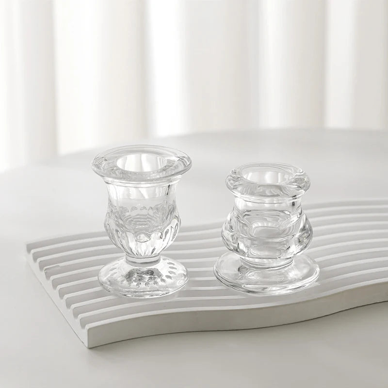 Glasljushållare som förvandlar ljus till dekoration