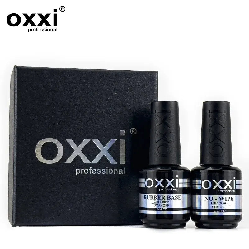 Professionellt Gelset med Rubber Base och No Wipe Top Coat
