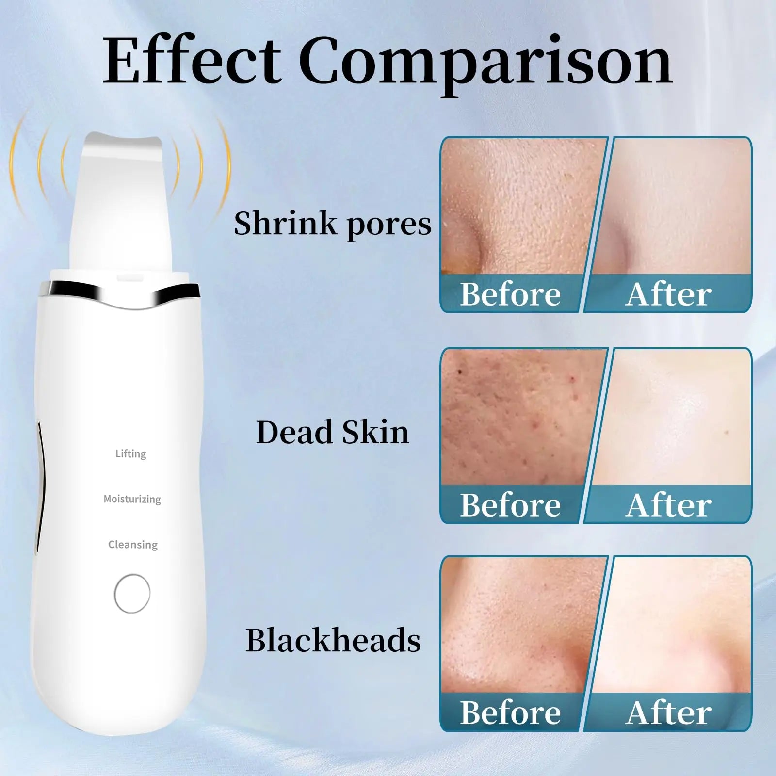 Electric facial cleanser with vibration and deep cleansing