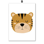 Djuraffisch på canvas