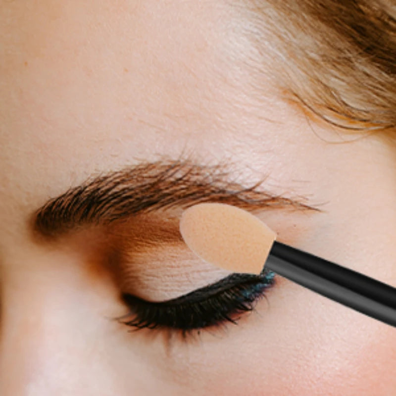 Engångsapplikatorer för ögonskugga med dubbla sidor & förvaringsask