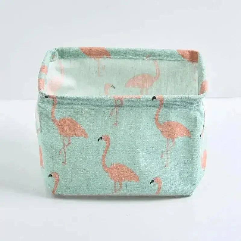 Vattentålig förvaringskorg i bomull & lin