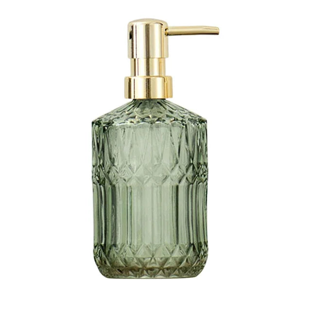 Stylish glass soap dispenser
