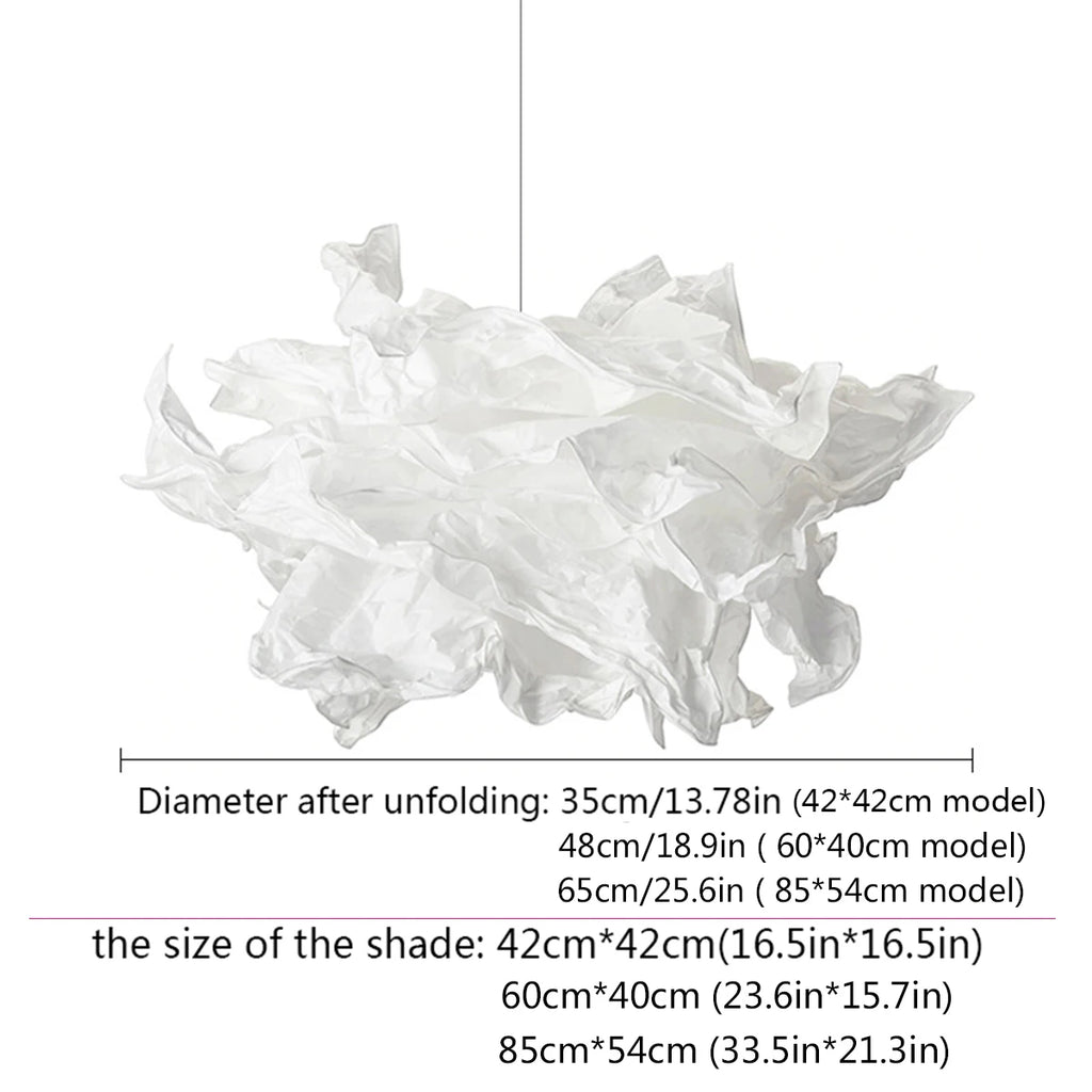 Molnformad lampskärm