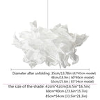 Molnformad lampskärm