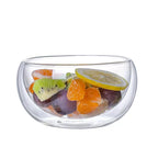 Värmetålig & stilren dubbellagrad glasskål