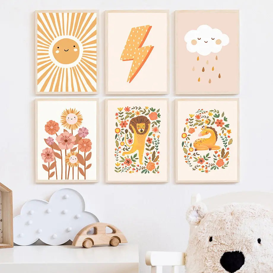 Söta & lärorika posters för barnrummet