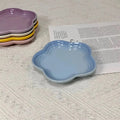 Raised ceramic cat food bowl