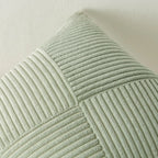 Lyxigt kuddfodral i randig manchester