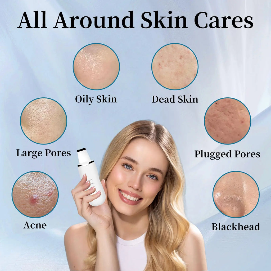 Electric facial cleanser with vibration and deep cleansing