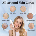 Electric facial cleanser with vibration and deep cleansing