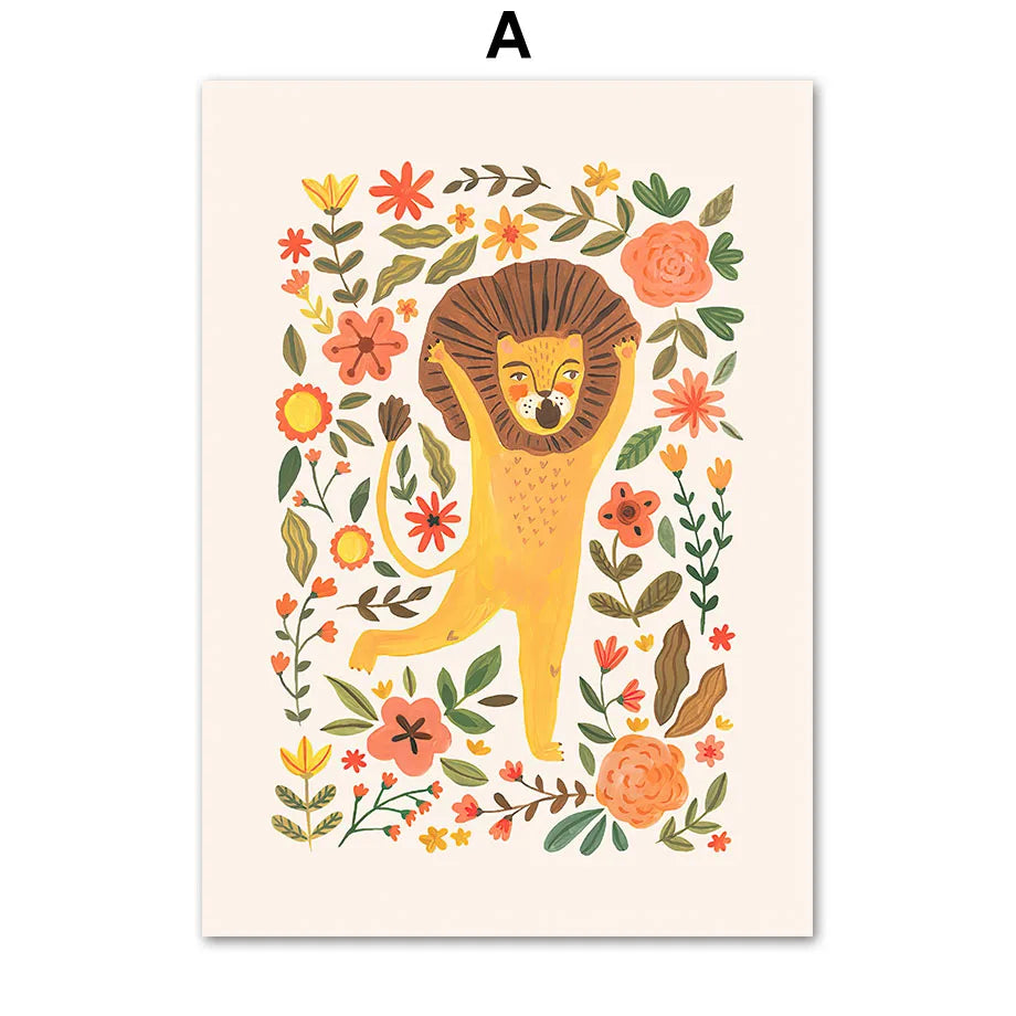 Söta & lärorika posters för barnrummet