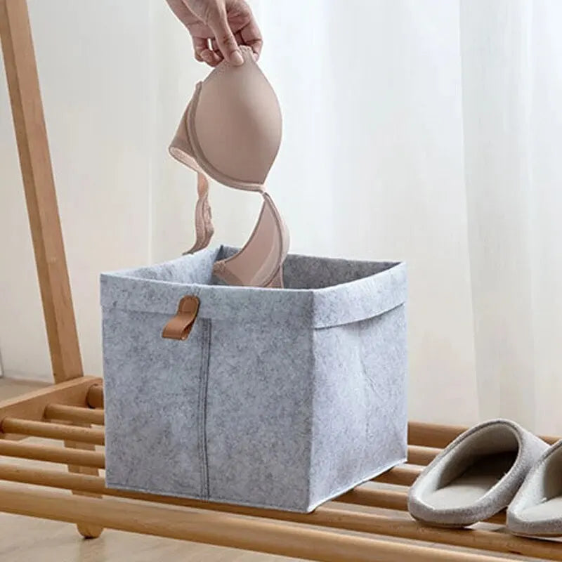 Stylish felt basket for smart storage