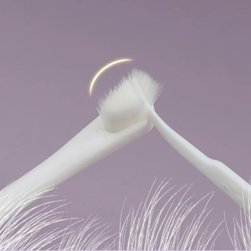 Mjuk tandborste för hund/katt med bekvämt grepp