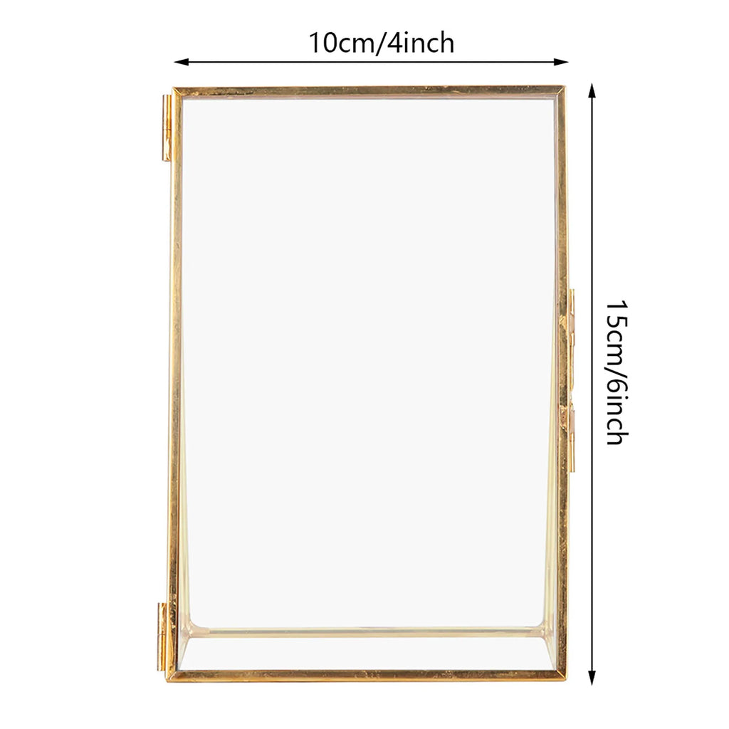 Fotoram i glas och mässing