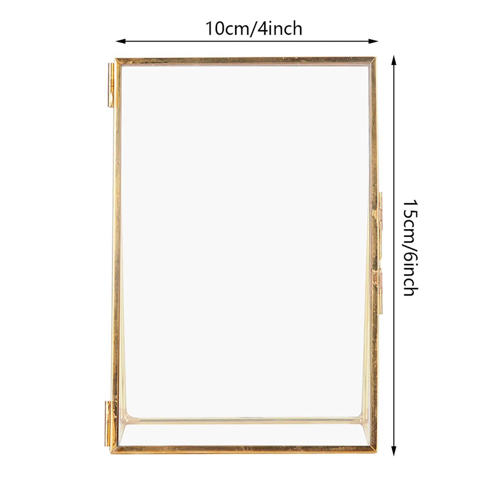 Fotoram i glas och mässing