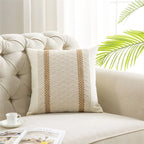 Dekorativa kuddfodral i bomull och linne