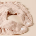 Mjuka haklappar i bomull med volang i 8-pack