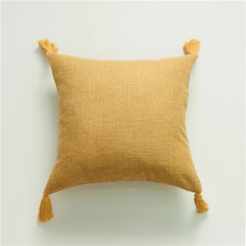 Elegant kuddfodral i linnelook
