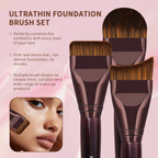 Ultratunna foundationborstar för jämn och naturlig finish