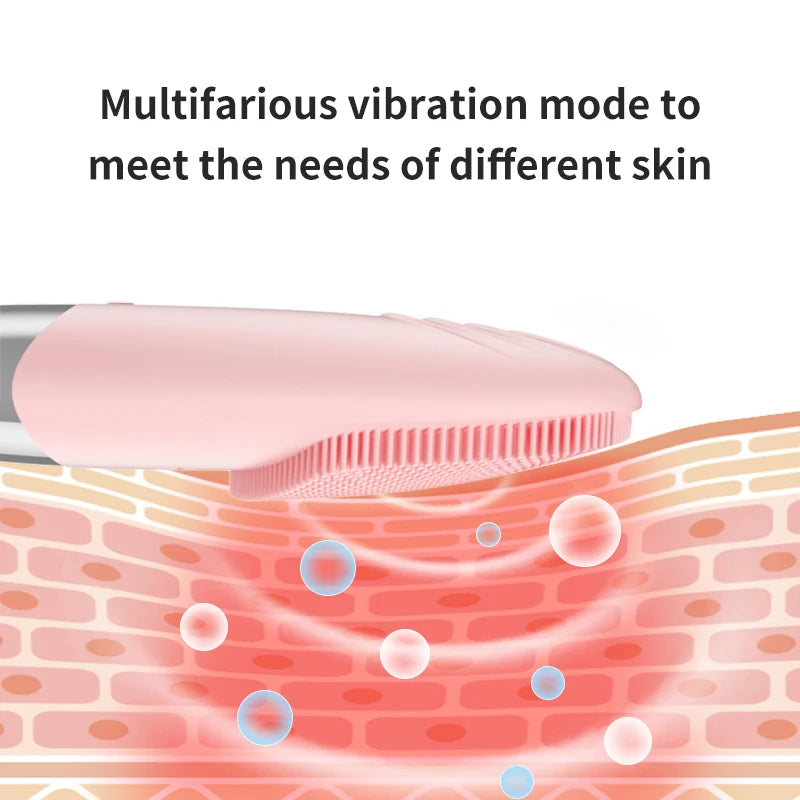 Elektrisk ansiktsrengöringsborste i silikon