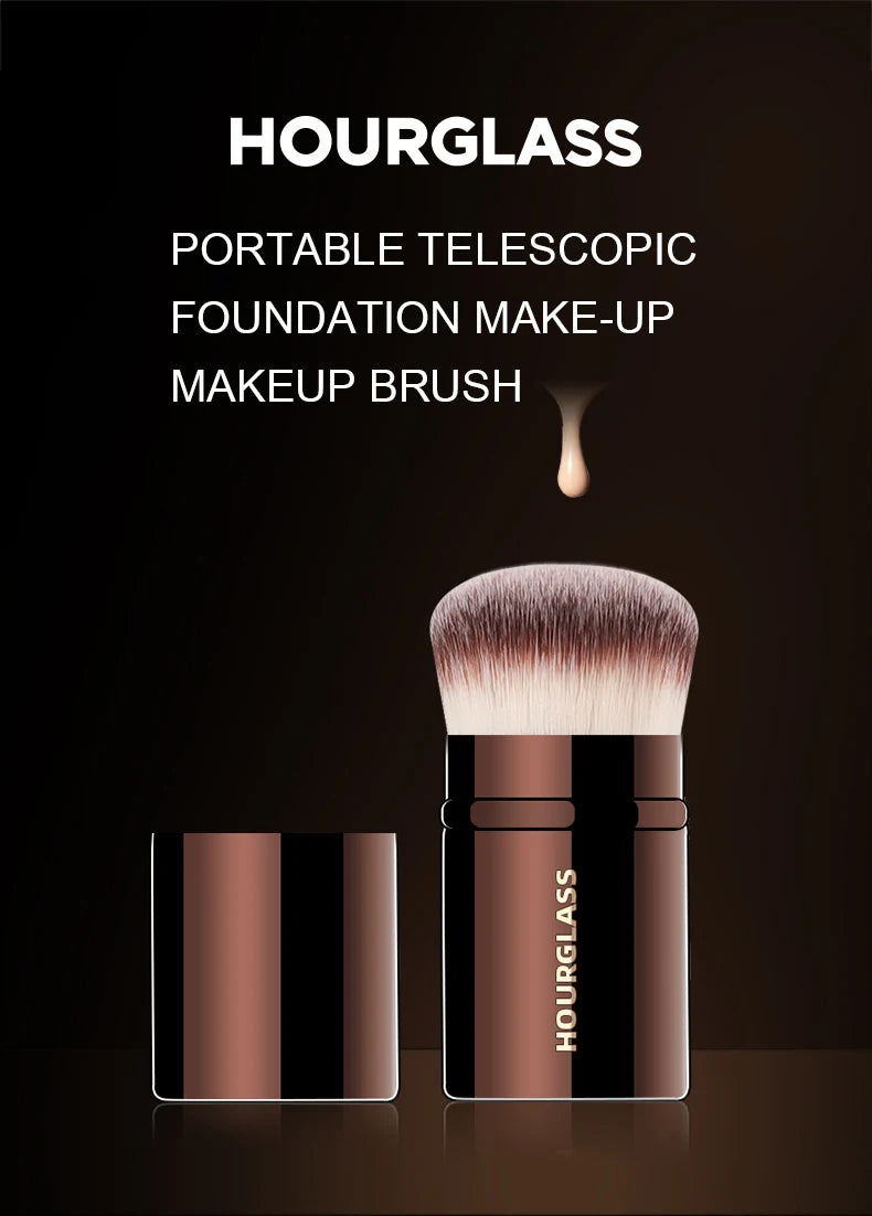 Infällbar rougeborste No.22 med metallhandtag