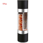 Stainless steel salt &amp; pepper mill with adjustable ceramic grinder