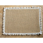 Flätade bordstabletter i juteimitation 2-pack